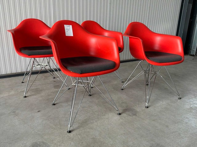 Vitra dar eetkamerstoel (4x) - afbeelding 3 van  6