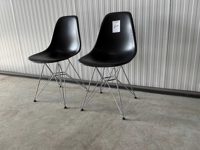 Vitra eames dsr eetkamerstoel (2x) - afbeelding 1 van  6