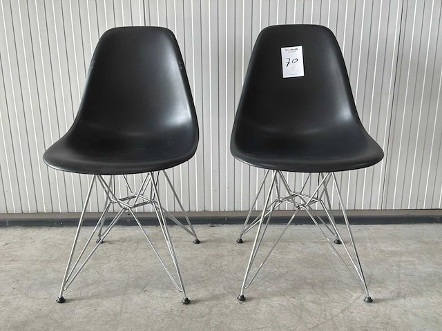 Vitra eames dsr eetkamerstoel (2x) - afbeelding 2 van  6