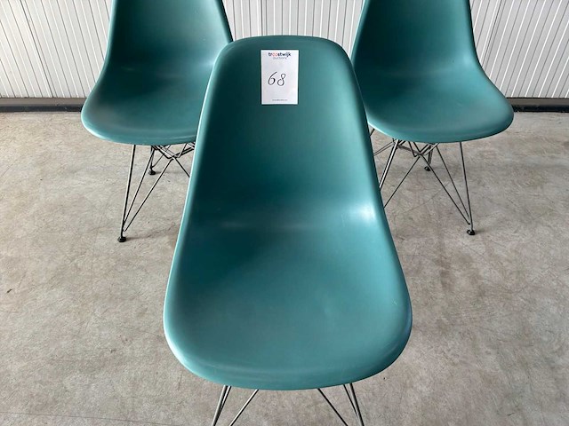 Vitra eames dsr eetkamerstoel (3x) - afbeelding 2 van  5