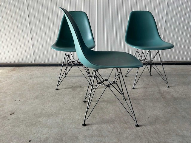 Vitra eames dsr eetkamerstoel (3x) - afbeelding 3 van  5