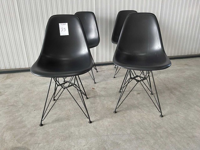 Vitra eames dsr eetkamerstoel (4x) - afbeelding 2 van  7