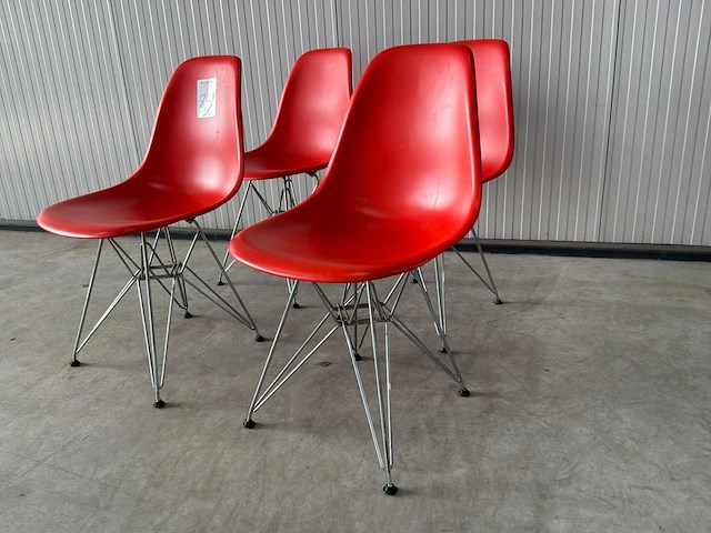 Vitra eames dsr eetkamerstoel (4x) - afbeelding 1 van  7