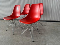 Vitra eames dsr eetkamerstoel (4x) - afbeelding 1 van  7