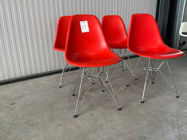 Vitra eames dsr eetkamerstoel (4x) - afbeelding 3 van  7