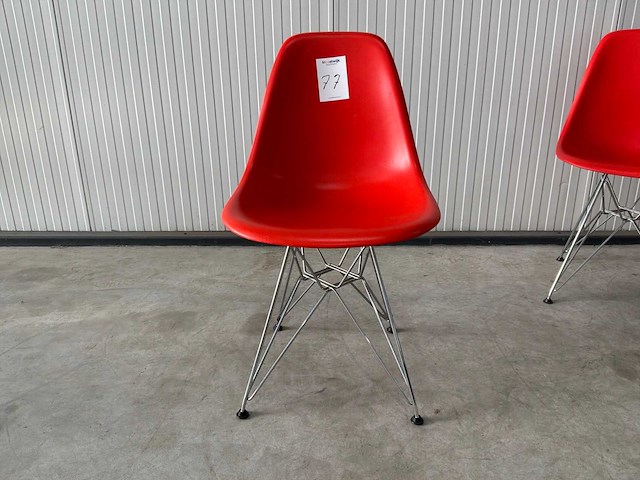 Vitra eames dsr eetkamerstoel (4x) - afbeelding 4 van  7