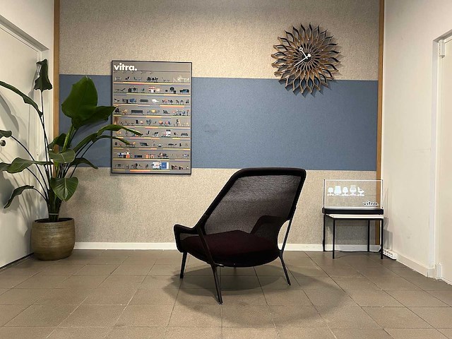 Vitra fauteuil slowchair bruin / paars - afbeelding 6 van  11