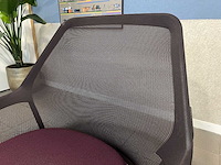 Vitra fauteuil slowchair bruin / paars - afbeelding 10 van  11