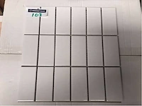 Vitra glans wit mozaïektegel 5x10 cm 10 m² - afbeelding 1 van  3
