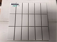 Vitra glans wit mozaïektegel 5x10 cm 10 m² - afbeelding 2 van  3