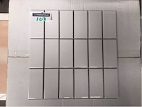 Vitra glans wit mozaïektegel 5x10 cm 10 m² - afbeelding 3 van  3