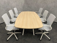Vitra joyn/ alternativ - 6p conferentieset 240x120 - ongebruikt