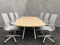 Vitra joyn/ alternativ - 6p conferentieset 240x120 - ongebruikt - afbeelding 5 van  15