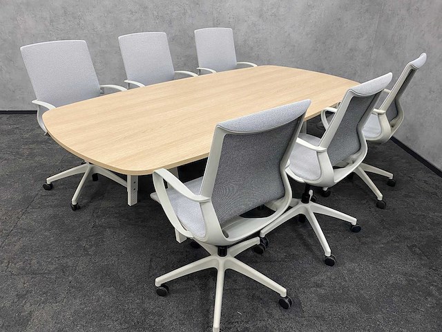 Vitra joyn/ alternativ - 6p conferentieset 240x120 - ongebruikt - afbeelding 2 van  18