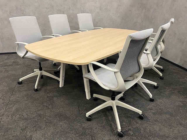 Vitra joyn/ alternativ - 6p conferentieset 240x120 - ongebruikt - afbeelding 8 van  18