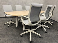 Vitra joyn/ alternativ - 6p conferentieset 240x120 - ongebruikt