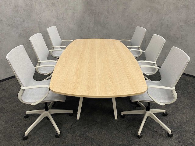 Vitra joyn/ alternativ - 6p conferentieset 240x120 - ongebruikt - afbeelding 12 van  18