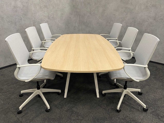 Vitra joyn/ alternativ - 6p conferentieset 240x120 - ongebruikt - afbeelding 15 van  19