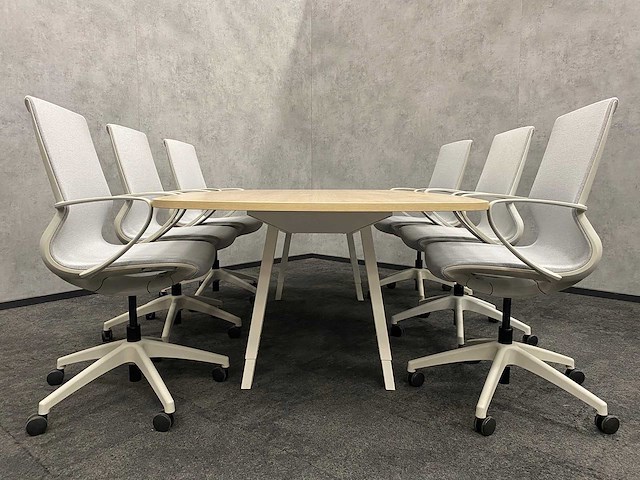 Vitra joyn/ alternativ - 6p conferentieset 240x120 - ongebruikt - afbeelding 1 van  19