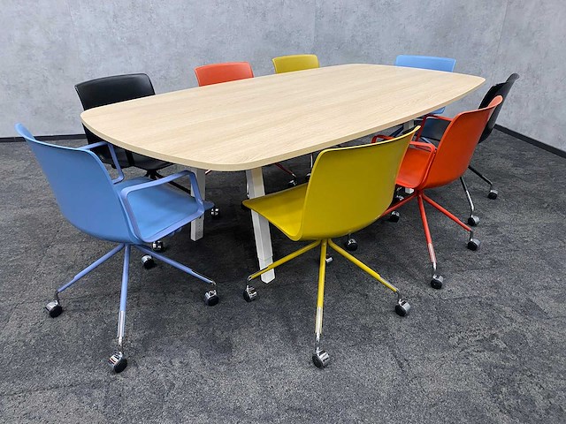 Vitra joyn/ gispen - 8 persoons design conferentieset 240x120 - afbeelding 1 van  25