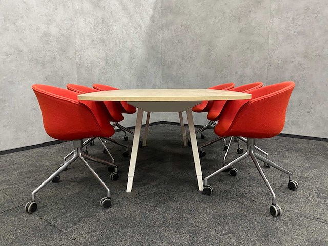 Vitra joyn/ hay - 6 persoons design conferentieset 240x120 - afbeelding 1 van  16