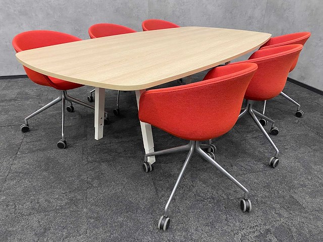 Vitra joyn/ hay - 6 persoons design conferentieset 240x120 - afbeelding 9 van  16