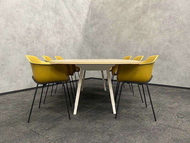Vitra joyn/ kave - 6 persoons design conferentieset 240x120 - afbeelding 2 van  17