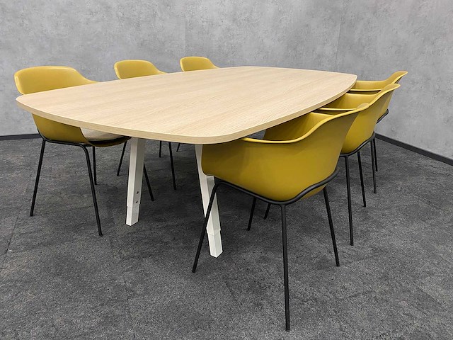 Vitra joyn/ kave - 6 persoons design conferentieset 240x120 - afbeelding 1 van  17