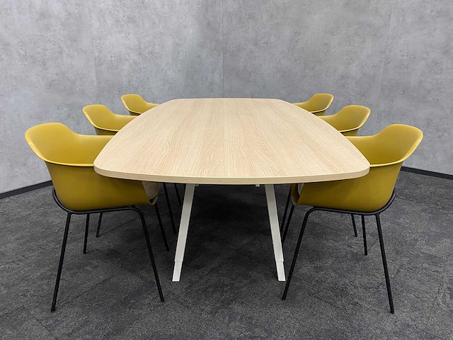 Vitra joyn/ kave - 6 persoons design conferentieset 240x120 - afbeelding 12 van  17