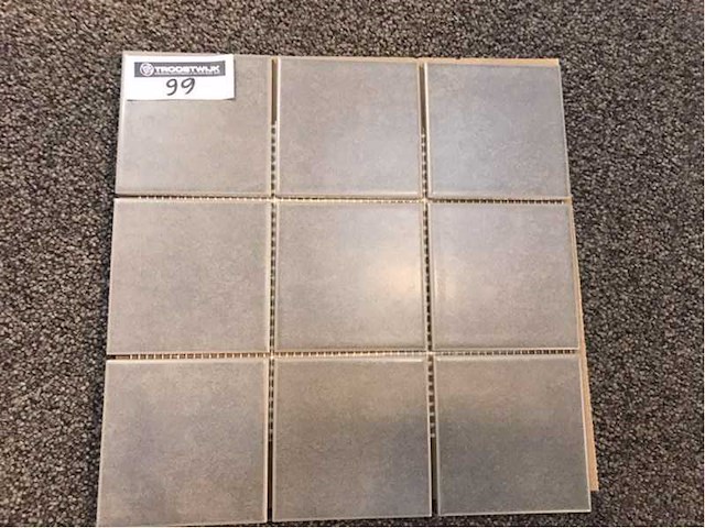 Vitra kinetic grijs 10x10 cm mozaïektegel 10 m² - afbeelding 2 van  5