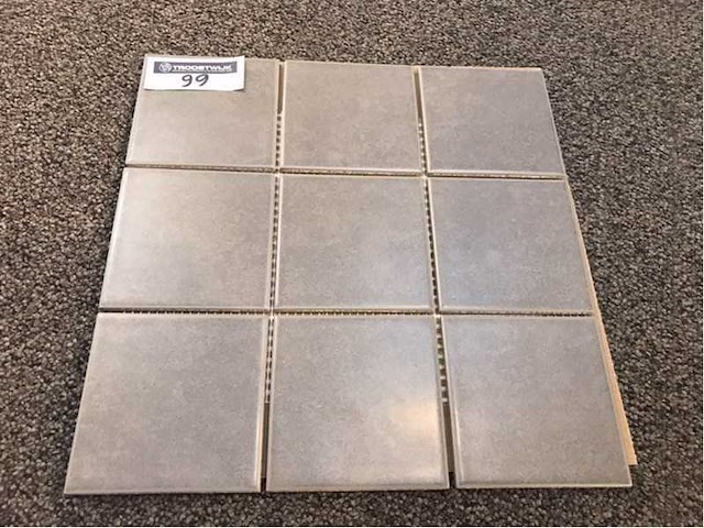 Vitra kinetic grijs 10x10 cm mozaïektegel 10 m² - afbeelding 4 van  5