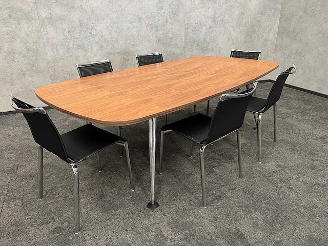 Vitra medamorph/ bontempi - 6p design conferentieset 240x120 - afbeelding 5 van  15