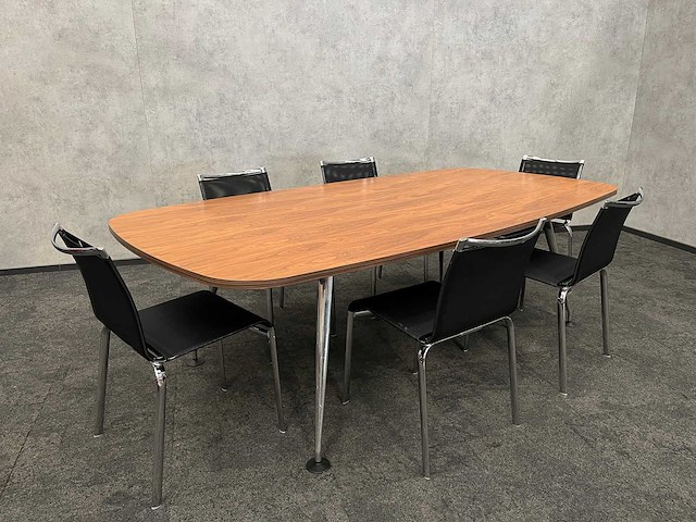 Vitra medamorph/ bontempi - 6p design conferentieset 240x120 - afbeelding 6 van  15
