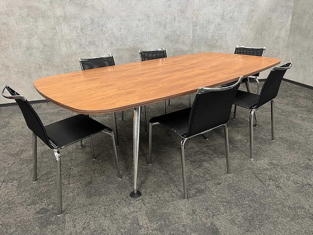 Vitra medamorph/ bontempi - 6p design conferentieset 240x120 - afbeelding 1 van  15