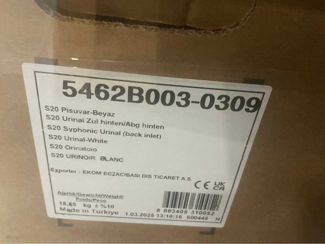 Vitra s20 urinoir (2x) - afbeelding 4 van  5