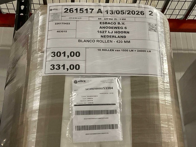 Vitrapack blanco rollen opp 40 wv vlts (16x) - afbeelding 2 van  2