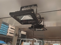 Vitrine kast 3 leg planken glas met verlichting 175x75x37cm aantal 1 stuks. - afbeelding 3 van  5