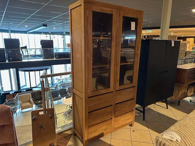 Vitrine kast tower, onbehandeld - afbeelding 1 van  5