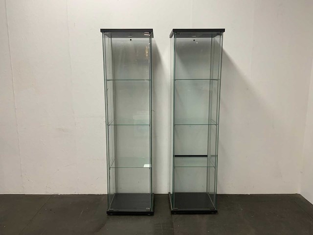 Vitrinekast 40x164x35 cm (2x) - afbeelding 1 van  6