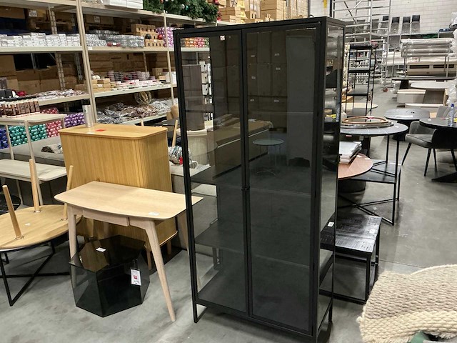 Vitrinekast 80x40xh180cm - afbeelding 1 van  4