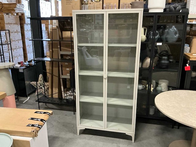 Vitrinekast 90x40xh190,5cm - afbeelding 1 van  6