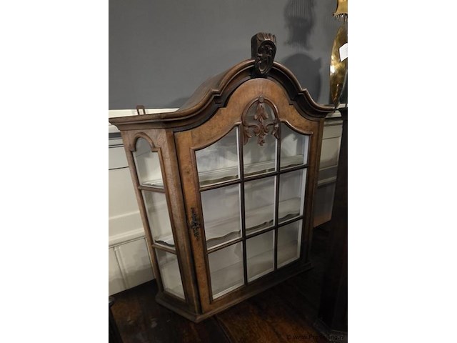 Vitrinekast, antiek, hout - afbeelding 2 van  4
