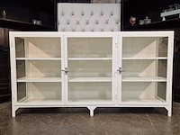 Vitrinekast chesterfield, chesterfield, wit - afbeelding 1 van  6