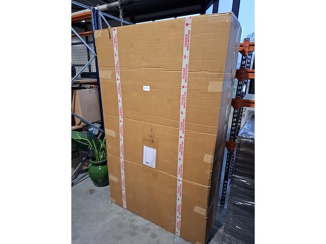 Vitrinekast mangohout 120x45x200, sanderz, 2025 - afbeelding 2 van  2