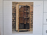 Vitrinekast, mangohout - afbeelding 2 van  6