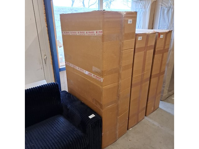 Vitrinekast, mangohout - afbeelding 6 van  6