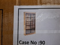 Vitrinekast, mangohout - afbeelding 1 van  3