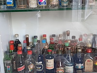 Vitrinekast met miniatuur drankflesjes - afbeelding 4 van  7