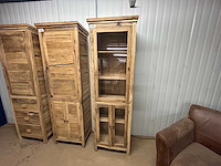 Vitrinekast oud eiken - afbeelding 1 van  4