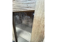 Vitrinekast oud eiken - afbeelding 3 van  4